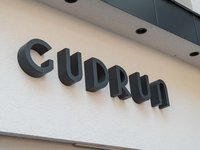 Gudrun in Gossensass: hotel with heart 3D letters spelling Gudrun on a white wall