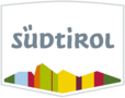 Logo with Südtirol text and colorful mountain peaks